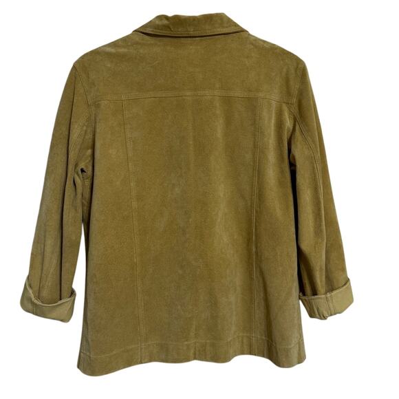 Chico’s Light Brown Suede Blazer Size 1/M - Picture 3 of 8